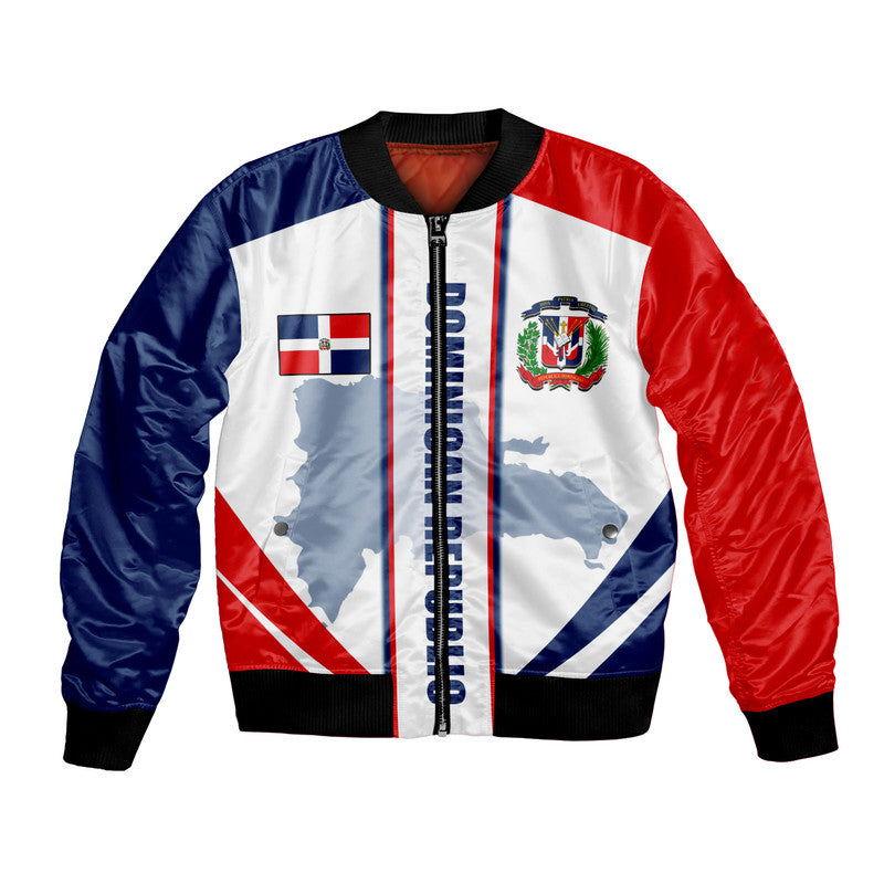 (Custom Personalised) Dominican Republic Bomber Jacket Simple Vibe LT6 - Wonder Print Shop