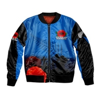 Anzac Day- New Zealand Remembers Bomber Jacket LT6 - Wonder Print Shop