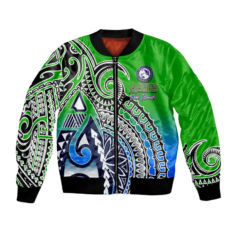 Cook Islands Mitiaro Polynesian Bomber Jacket LT6 - Wonder Print Shop
