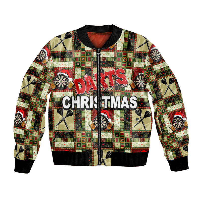 Darts Christmas Patterns Bomber Jacket No.1 LT6 - Wonder Print Shop