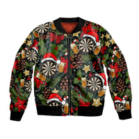 Darts Christmas Patterns Bomber Jacket No.2 LT6 - Wonder Print Shop