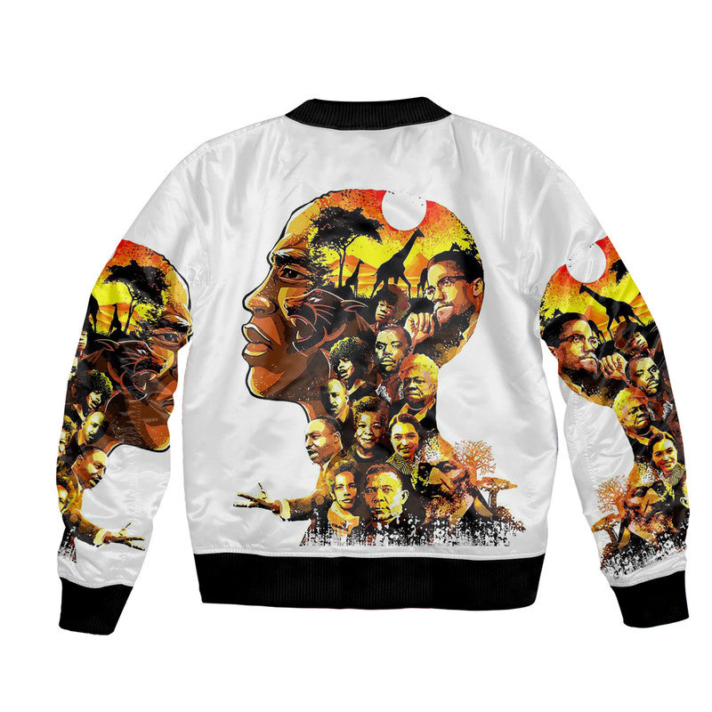 Civil Rights Leaders Bomber Jacket African American Pride Art LT8 - Wonder Print Shop