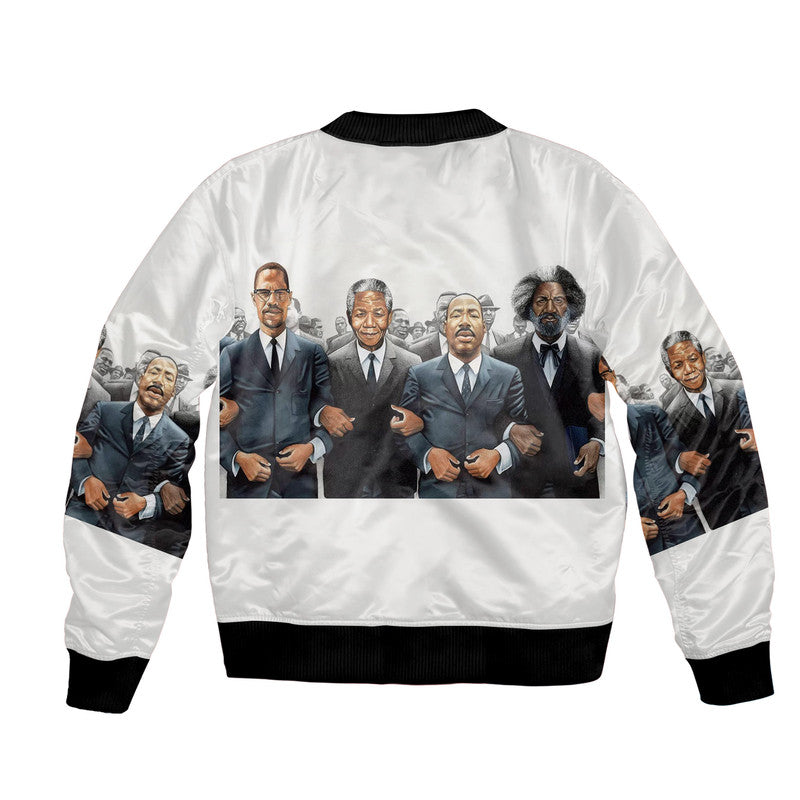 Civil Rights Male Leaders Movement Bomber Jacket Simple Style LT8 - Wonder Print Shop
