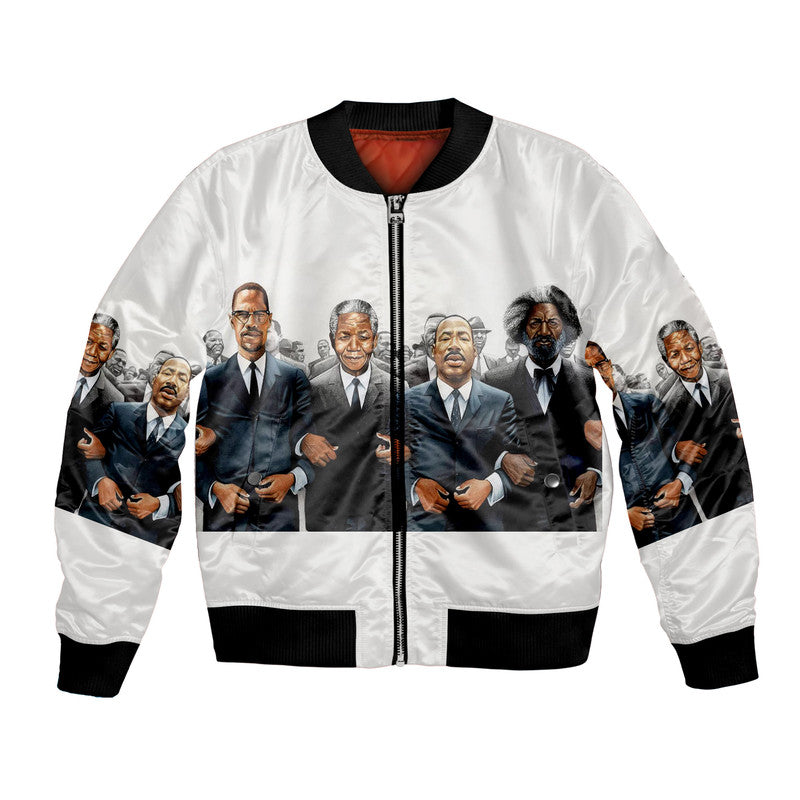 Civil Rights Male Leaders Movement Bomber Jacket Simple Style LT8 - Wonder Print Shop