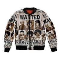 Civil Rights Female Leaders Bomber Jacket Wanted Version LT8 - Wonder Print Shop