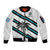 (Custom Text And Number) Fiji Rugby Tapa Pattern Fijian 7s White Sleeve Zip Bomber Jacket - Wonder Print Shop