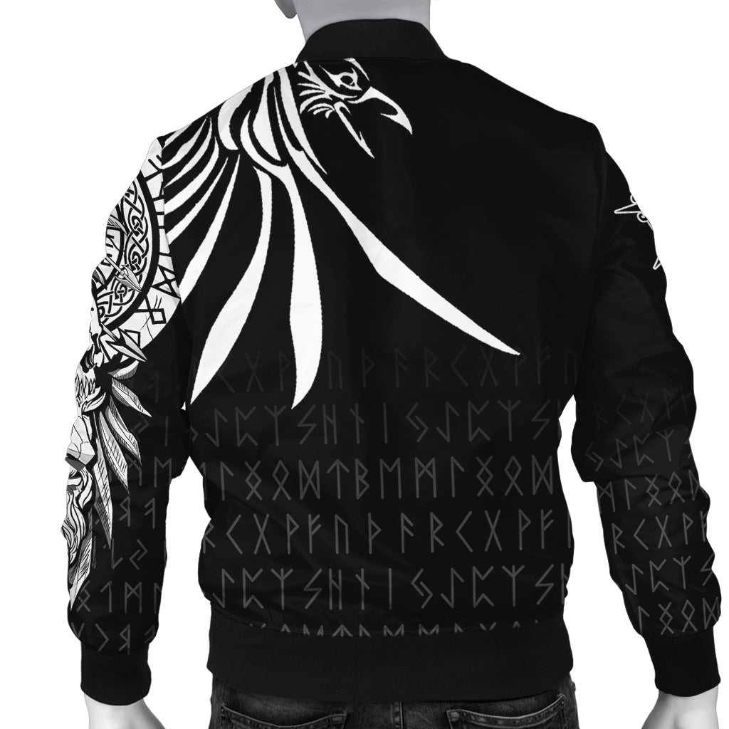 Custom Special Raven Bomber Jacket - Tattoo Style RLT12 - Wonder Print Shop