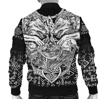 Viking Bomber Jacket Wolf and Raven Special RLT12 - Wonder Print Shop