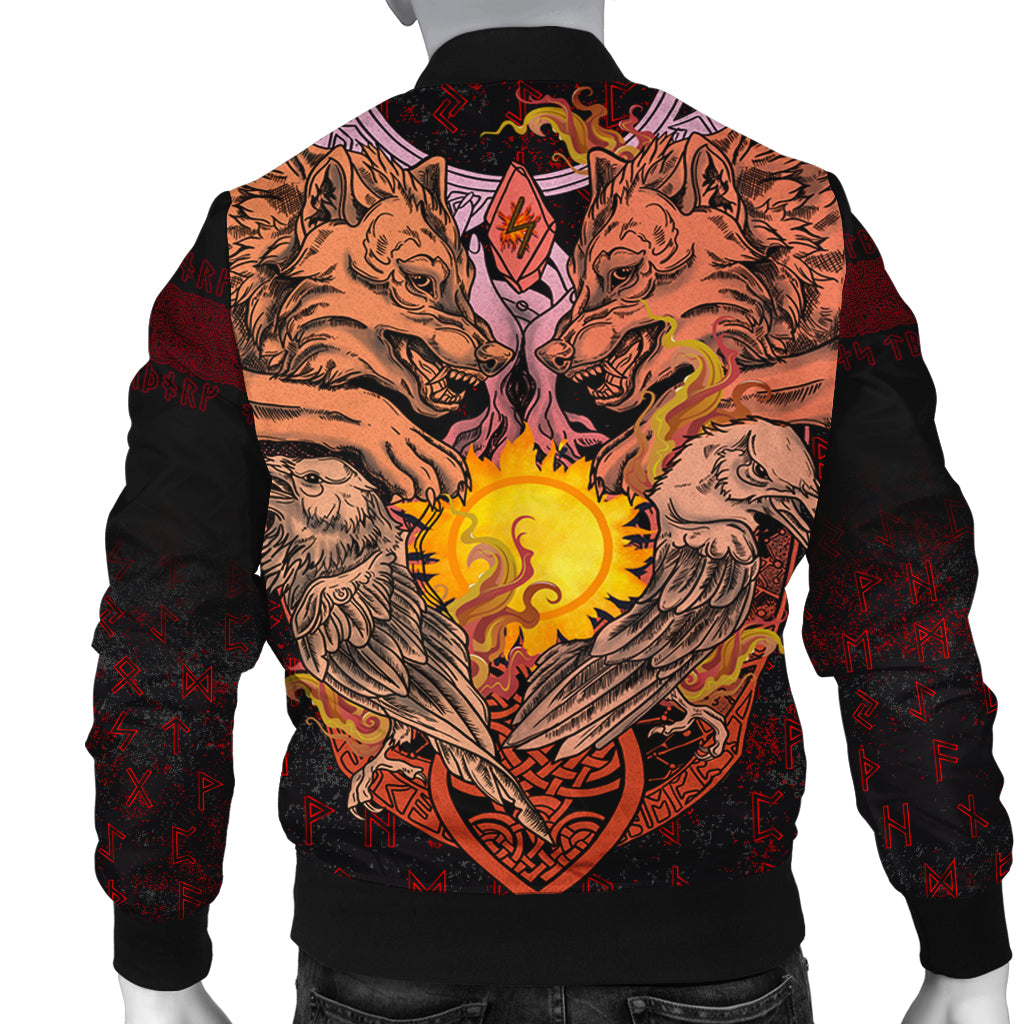 Viking Bomber Jacket Sowilu Rune RLT12 - Wonder Print Shop