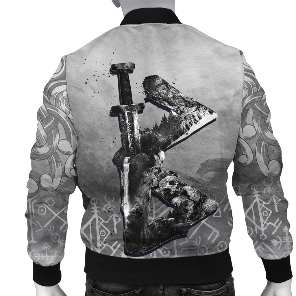 Viking Bomber Jacket Berkana Rune RLT12 - Wonder Print Shop
