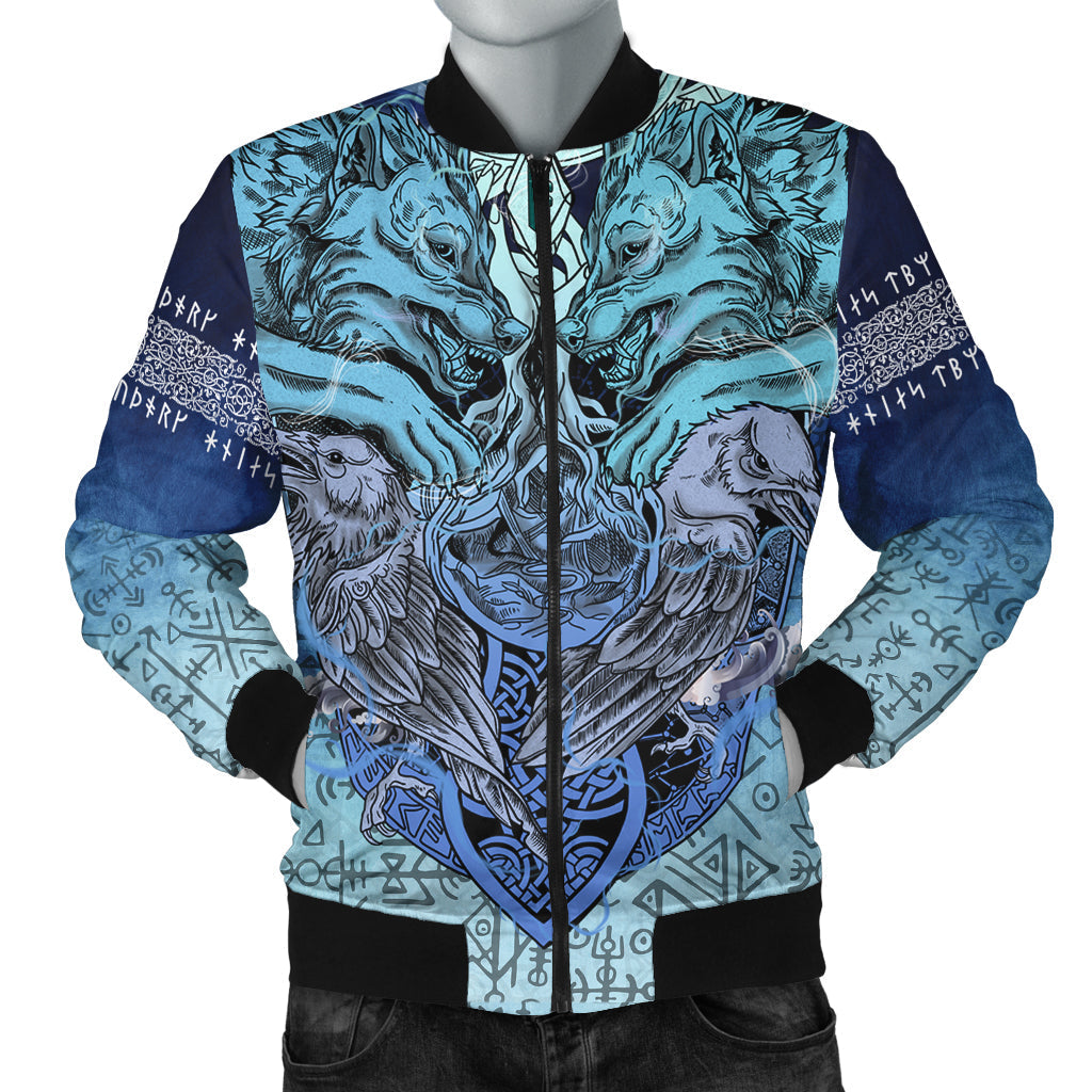 Viking Bomber Jacket Ansuz Rune RLT12 - Wonder Print Shop