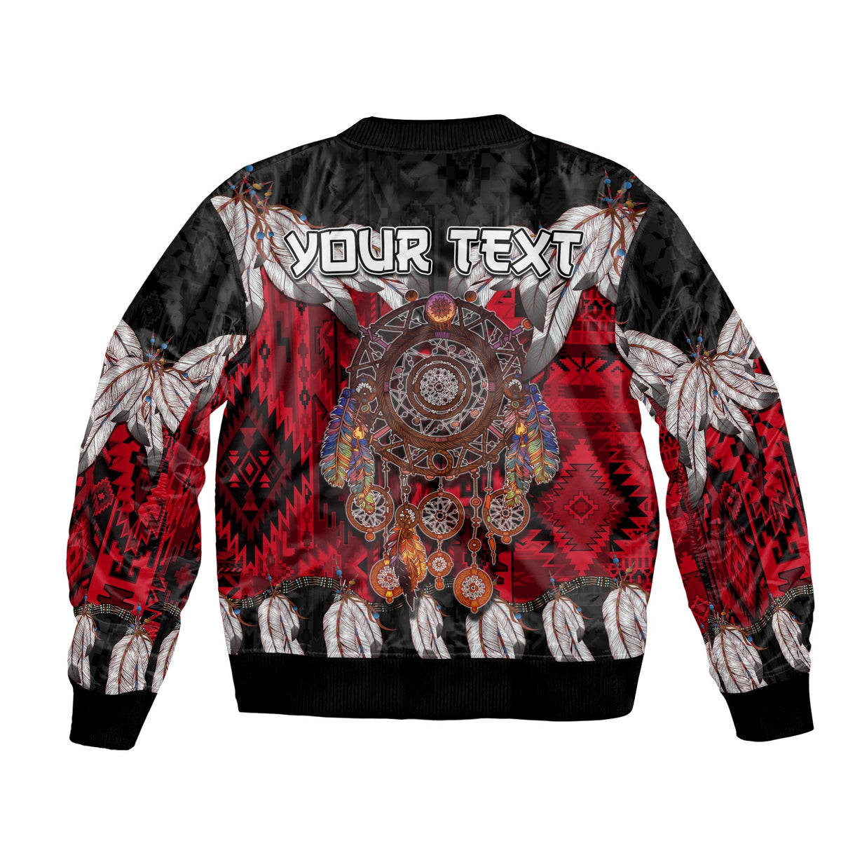 (Custom Personalised) Native American Bomber Jacket Native Dreamcatcher LT6 - Wonder Print Shop