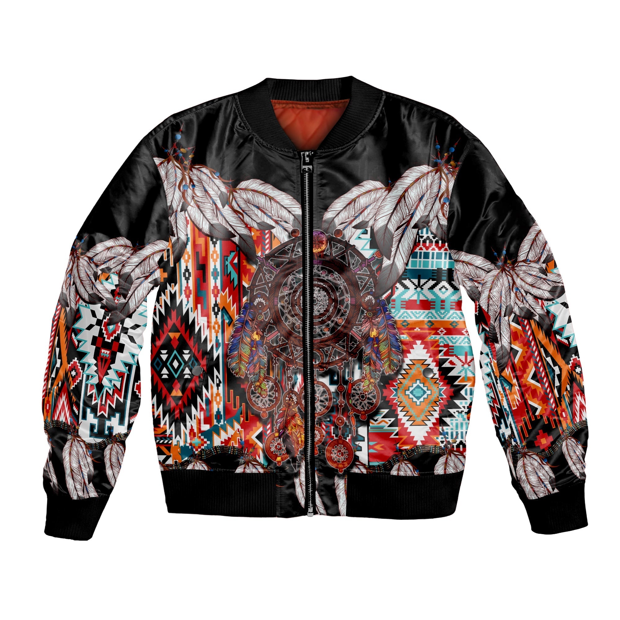 custom-personalised-native-american-bomber-jacket-native-patterns-dreamcatcher