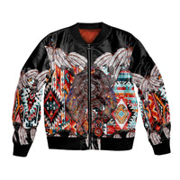 (Custom Personalised) Native American Bomber Jacket Native Patterns Dreamcatcher LT6 - Wonder Print Shop