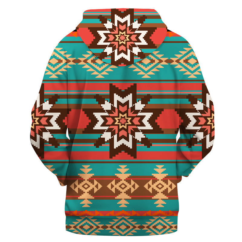 Ethnic Ornament Seamless Pattern Native American All Over Hoodie LT10 - Wonder Print Shop