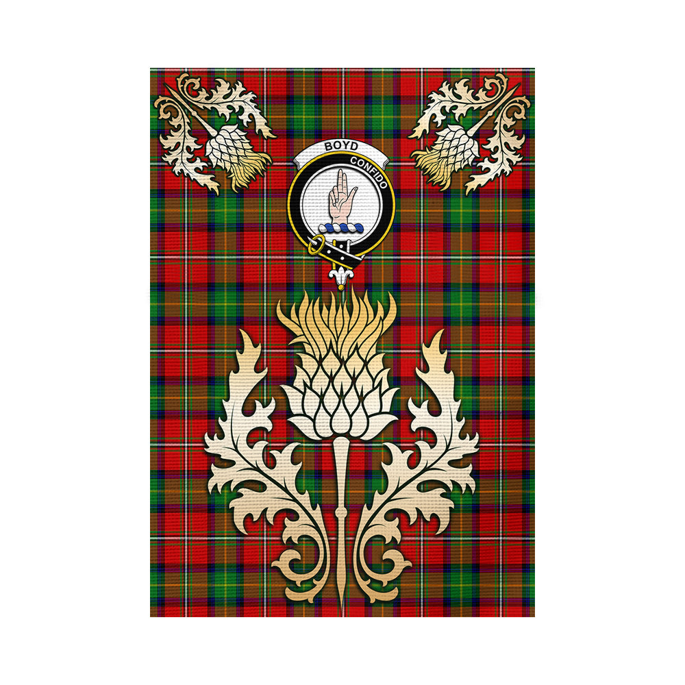 scottish-boyd-modern-clan-crest-gold-thistle-tartan-garden-flag
