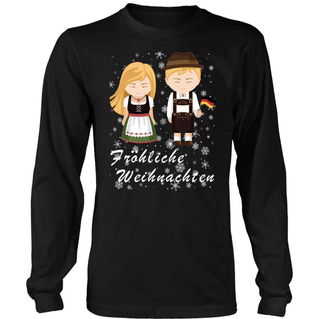 Germany Chirstmas T Shirt MenS And Ladies Frohliche Weihnachten - Wonder Print Shop