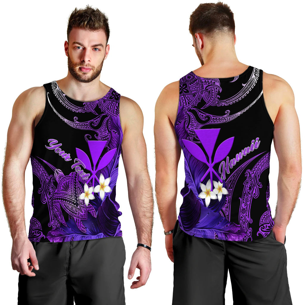 custom-personalised-hawaii-turtle-with-plumeria-leaf-purple-men-tank-top