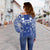 (Custom Personalised) Gambier Islands Tribal Tattoo Women Off Shoulder Sweater LT12 - Wonder Print Shop
