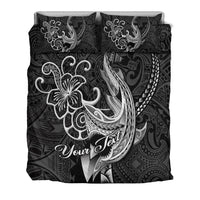 Custom Personalised Polynesian Shark Tattoo Hawaii Tribal Bedding Set LT12 - Wonder Print Shop