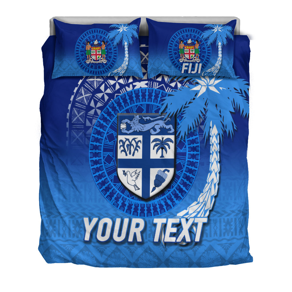 Custom Personalised Fiji Tapa Tribal Coconut Tree Bedding Set LT12 - Wonder Print Shop