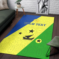 (Custom Personalised) Vanuatu Malampa Province Area Rug - Flag Style LT12 - Wonder Print Shop
