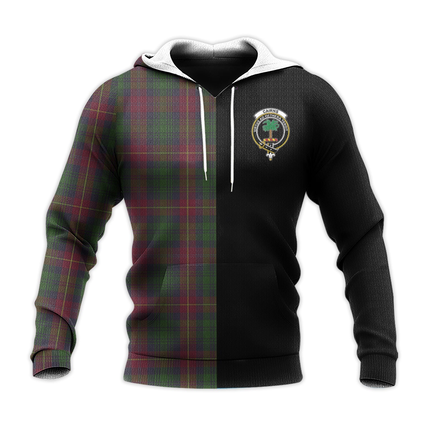 scottish-cairns-clan-crest-tartan-personalize-half-hoodie
