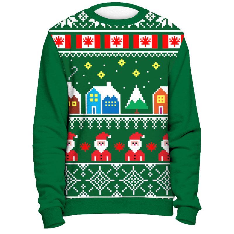 canada-christmas-pattern-sweatshirt