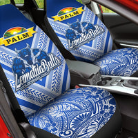 Mate Ma'a Tonga Car Seat Covers Leimatu'a Bulls Creative Style Blue LT8 - Wonder Print Shop