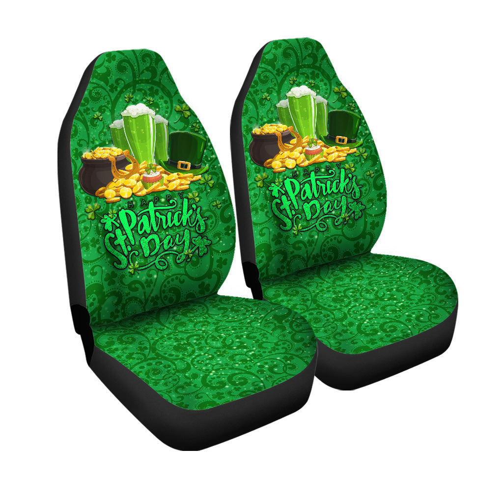 Ireland Happy Saint Patrick's Day Car Seat Cover With Shamrock LT8 - Wonder Print Shop