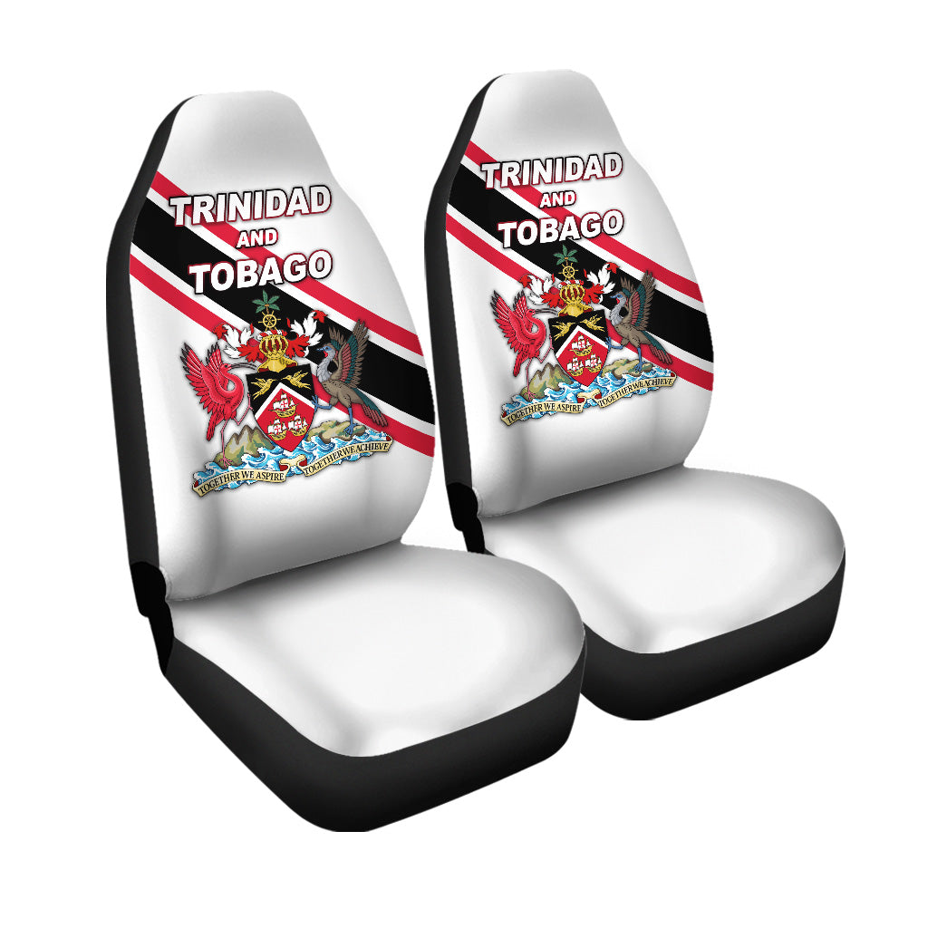 Happy Trinidad and Tobago Car Seat Cover independence Day - White LT8 - Wonder Print Shop
