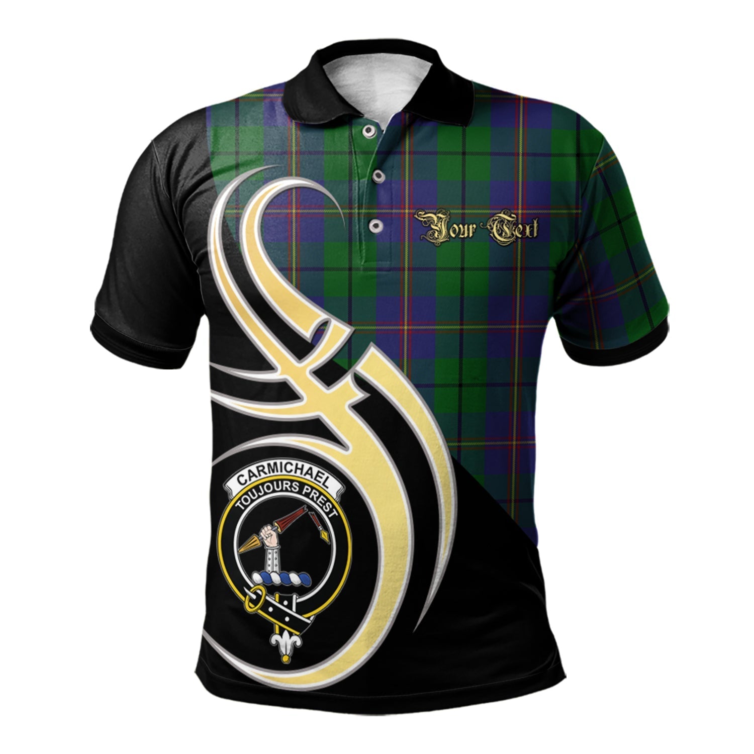 scotland-carmichael-clan-crest-tartan-believe-in-me-polo-shirt