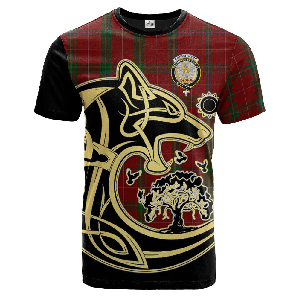scottish-carruthers-clan-crest-celtic-wolf-tartan-t-shirt