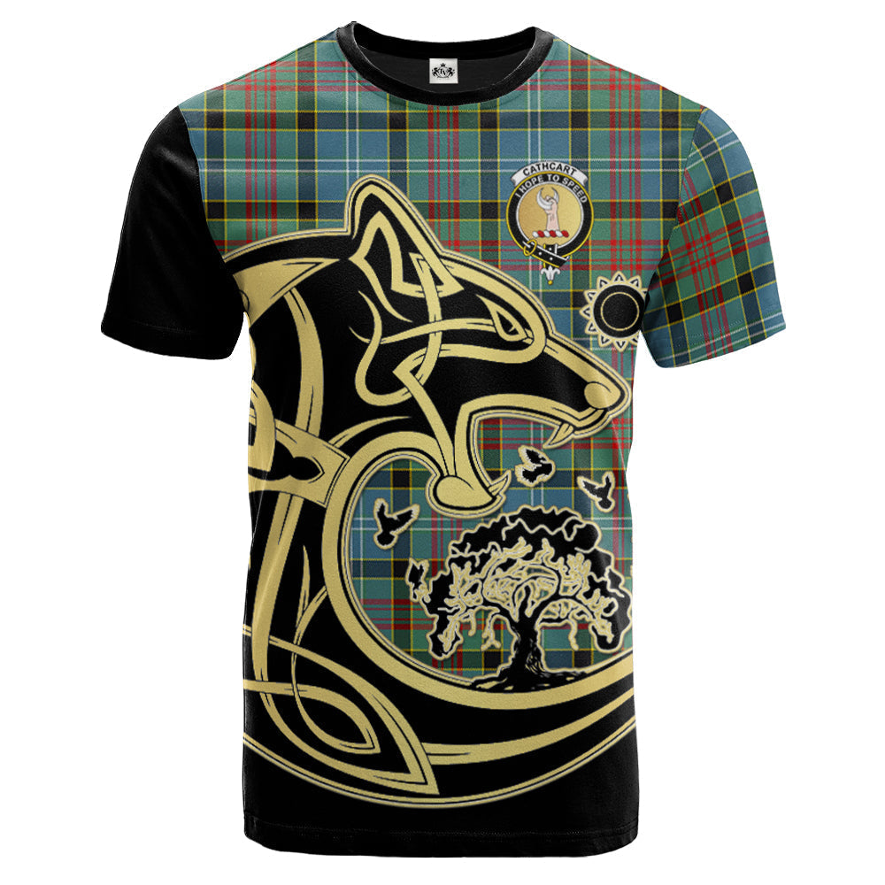 scottish-cathcart-clan-crest-celtic-wolf-tartan-t-shirt