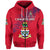 Cayman Islands Zip Hoodie Coat Of Arms Independence Anniversary Simple Style Red LT8 - Wonder Print Shop