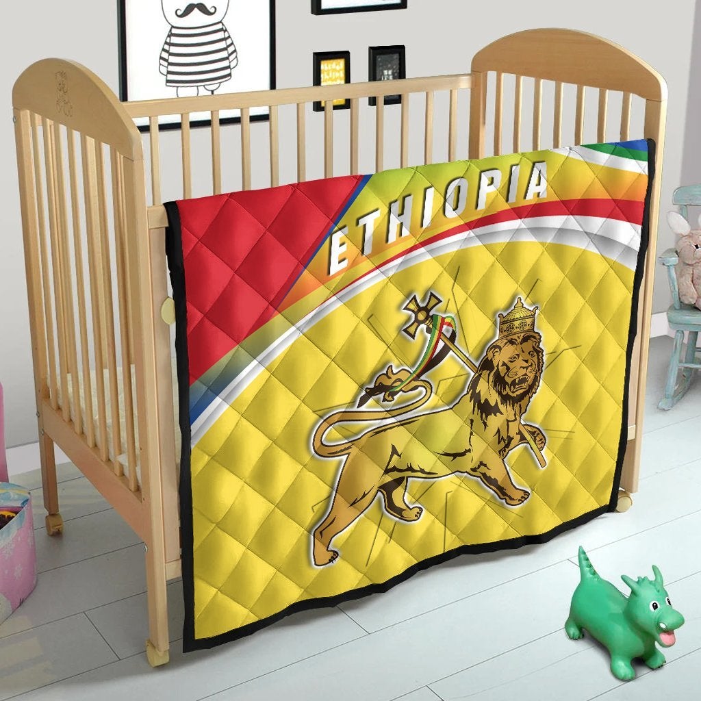 Ethiopia Premium Quilt Special Flag LT13 - Wonder Print Shop