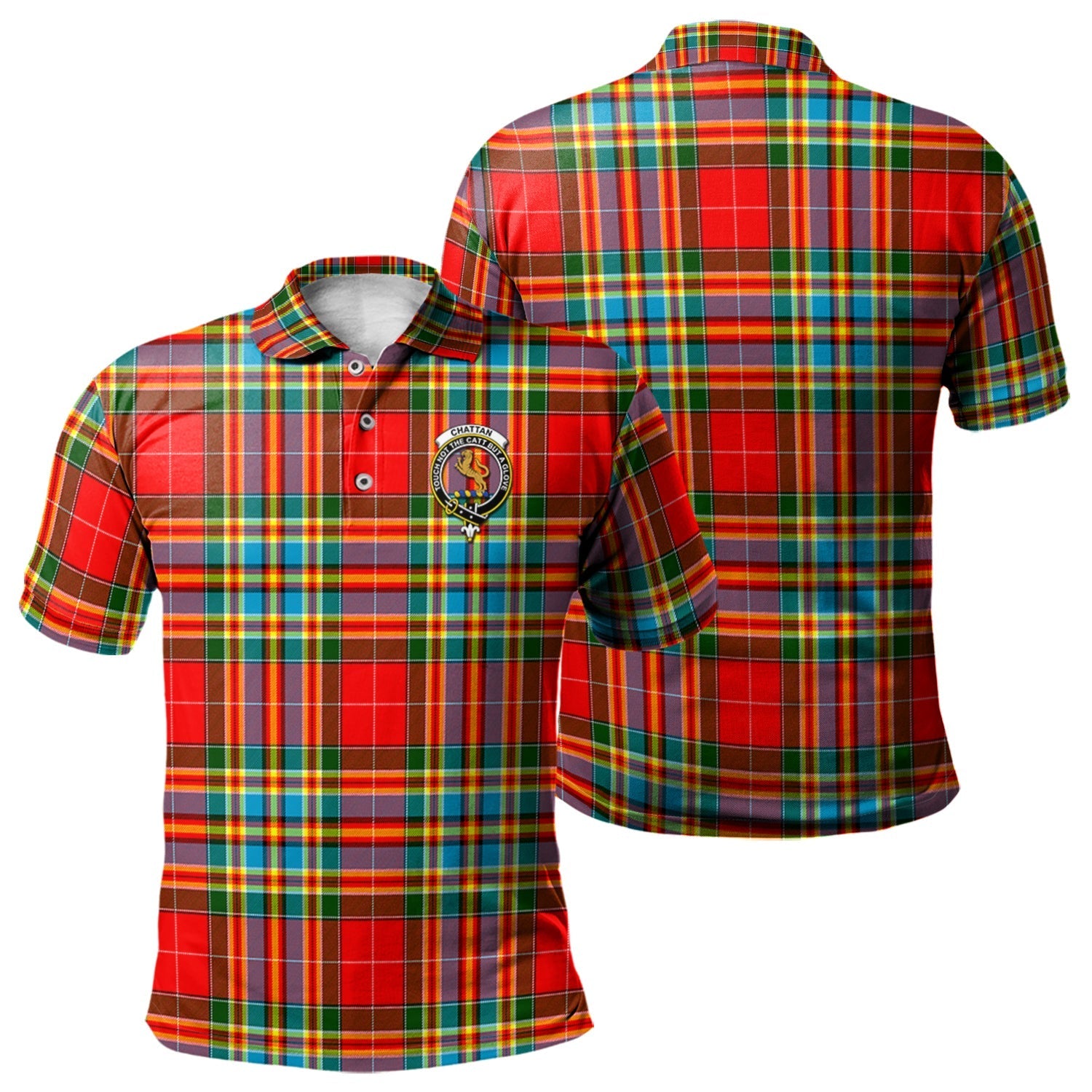scottish-chattan-clan-crest-tartan-polo-shirt