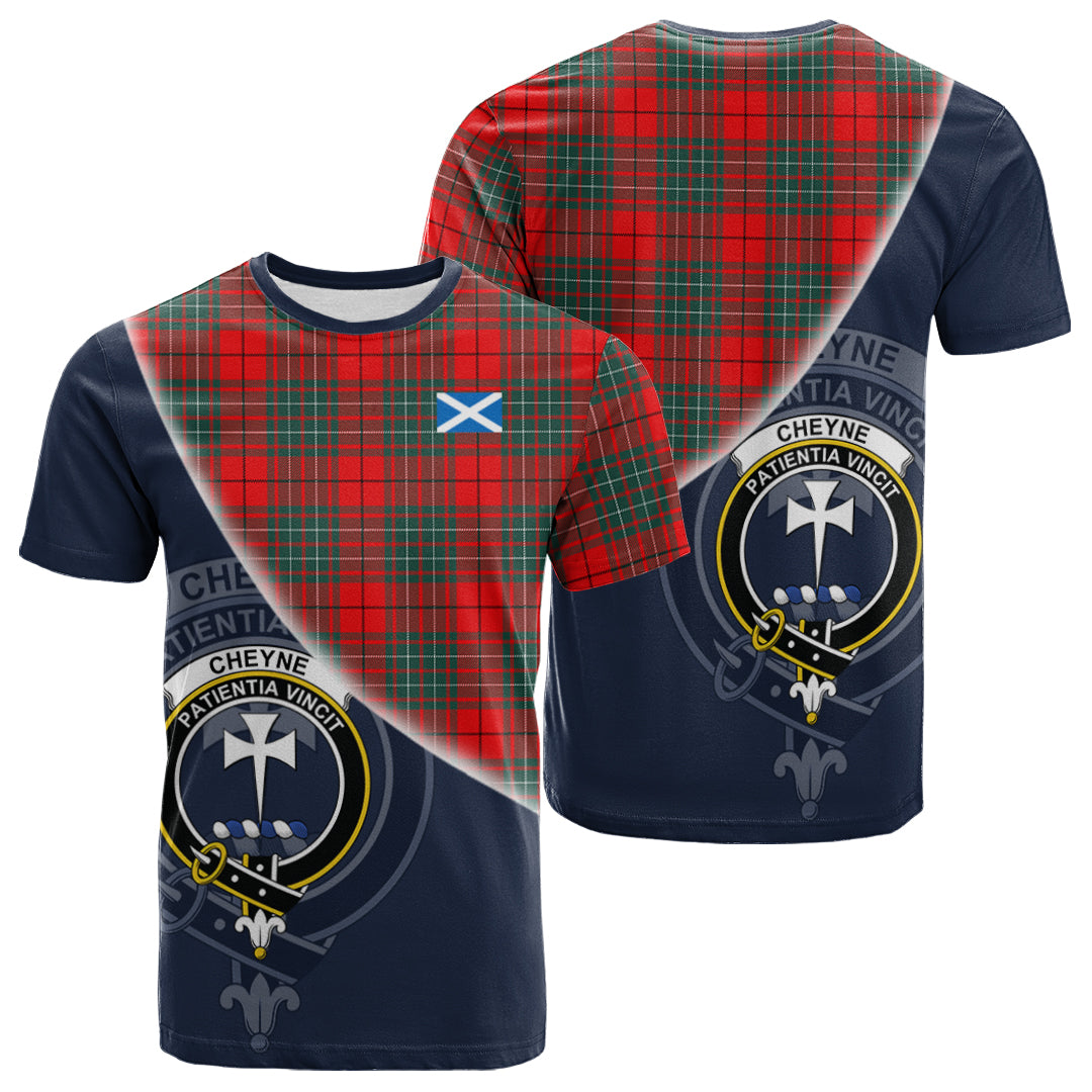 scottish-cheyne-clan-crest-tartan-scotland-flag-half-style-t-shirt