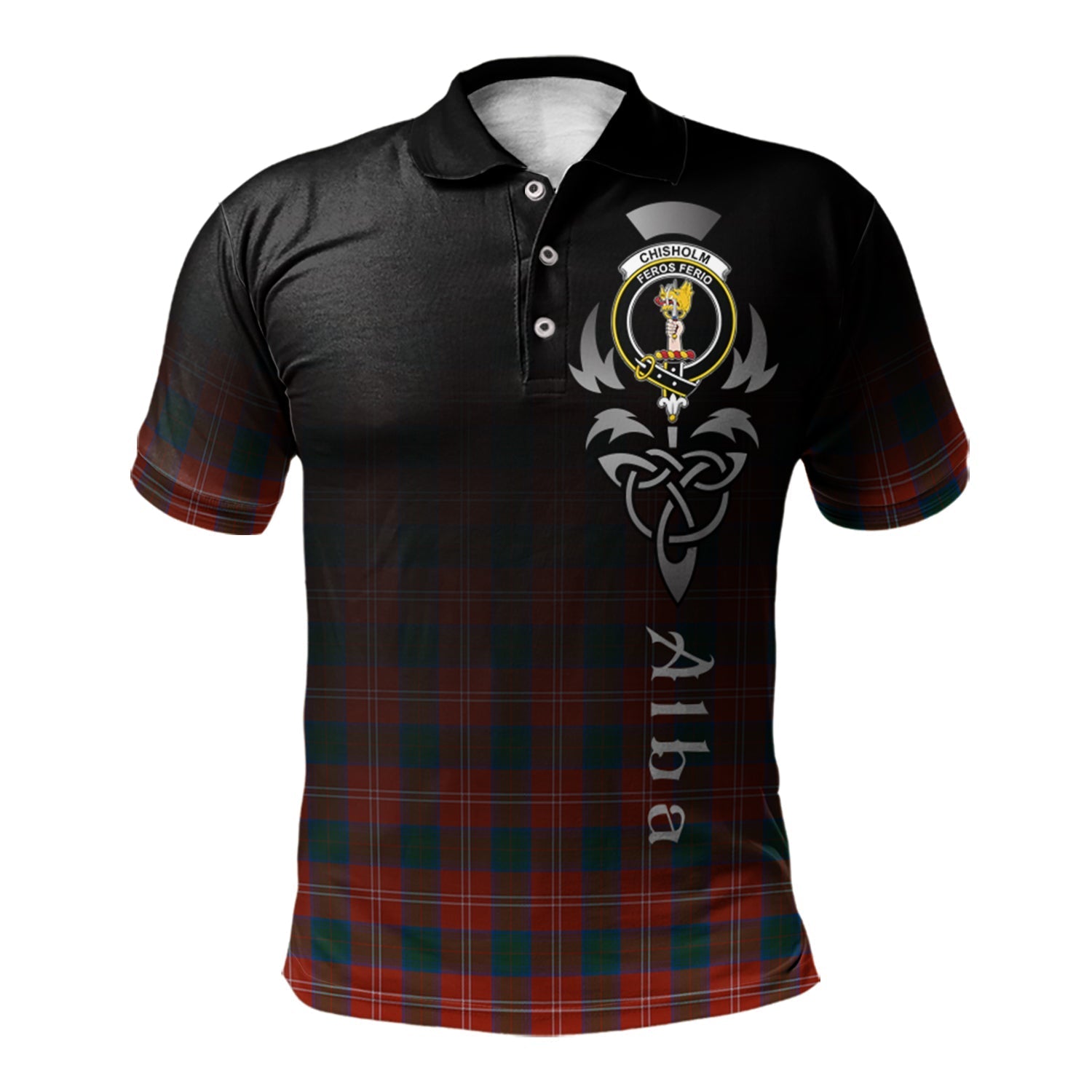 scottish-chisholm-ancient-clan-crest-tartan-alba-celtic-polo-shirt