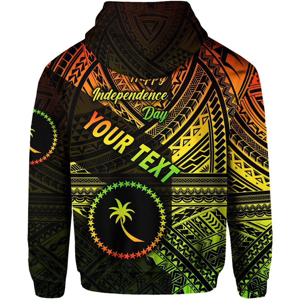 Custom FSM Chuuk Hoodie Happy Independence Day Original Vibes Reggae LT8 - Wonder Print Shop