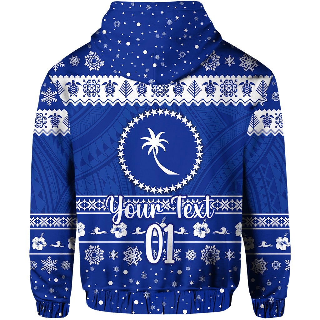 Custom Christmas FSM Chuuk Hoodie Simple Style LT8 - Wonder Print Shop