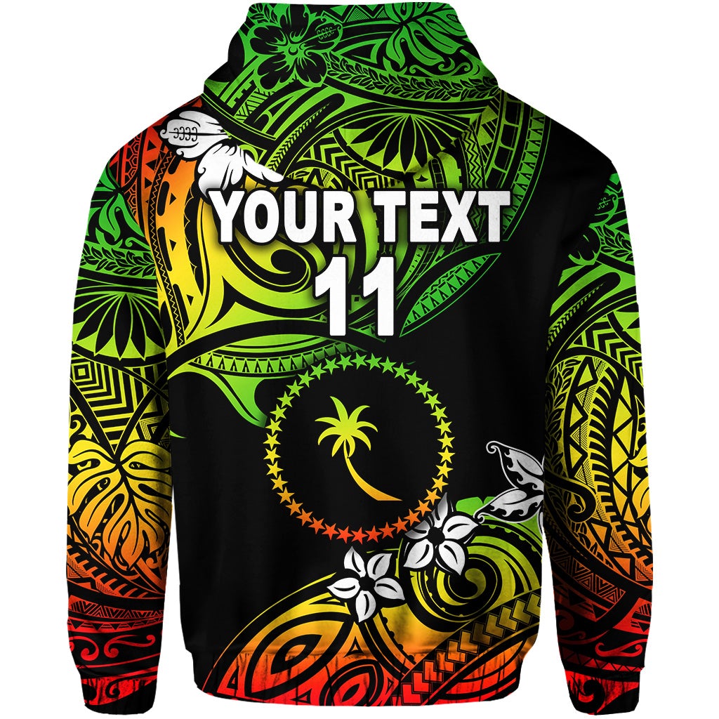 Custom FSM Chuuk Hoodie Unique Vibes Reggae LT8 - Wonder Print Shop
