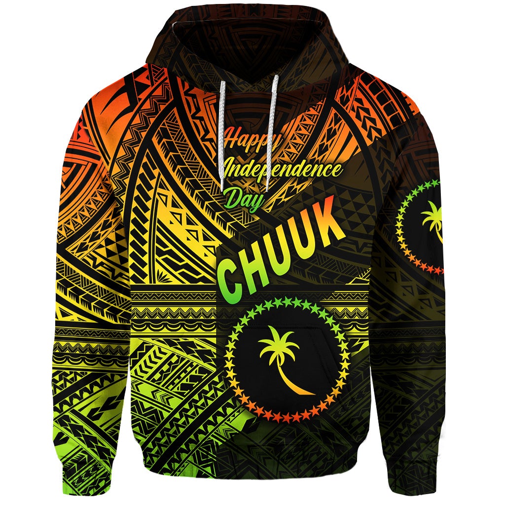 FSM Chuuk Hoodie Happy Independence Day Original Vibes Reggae LT8 - Wonder Print Shop