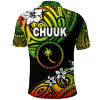 FSM Chuuk Polo Shirt Unique Vibes Reggae LT8 - Wonder Print Shop