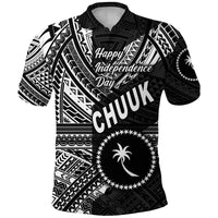FSM Chuuk Polo Shirt Happy Independence Day Original Vibes Black LT8 - Wonder Print Shop