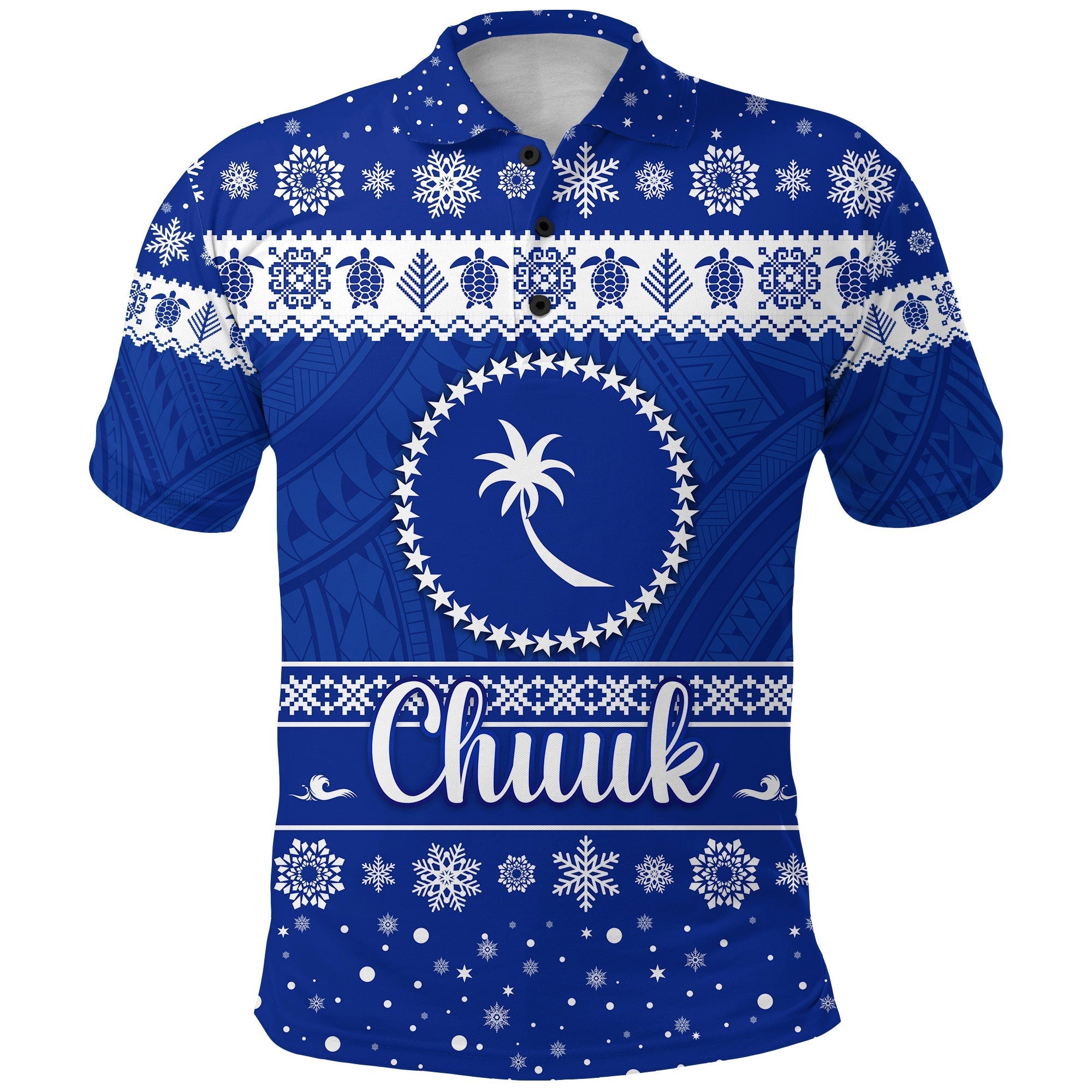 Custom FSM Chuuk Polo Shirt Christmas Simple Style LT8 - Wonder Print Shop