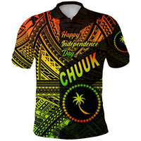 FSM Chuuk Polo Shirt Happy Independence Day Original Vibes Reggae LT8 - Wonder Print Shop