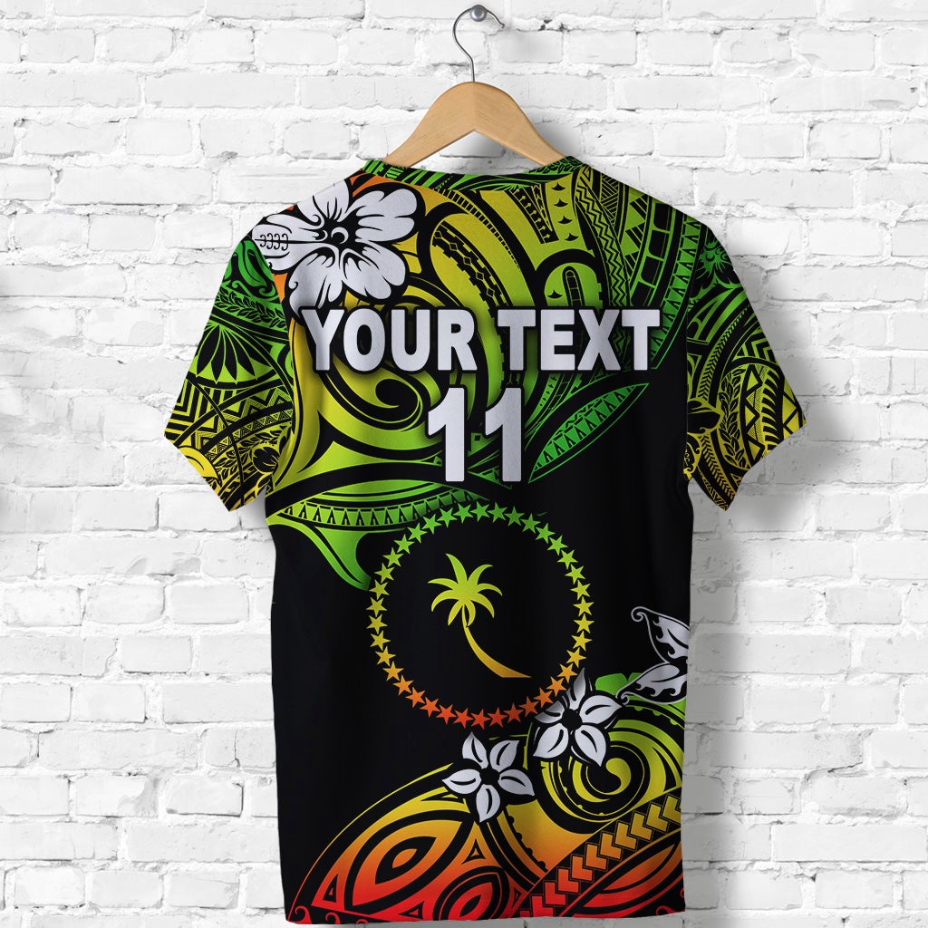 Custom FSM Chuuk T Shirt Unique Vibes Reggae LT8 - Wonder Print Shop