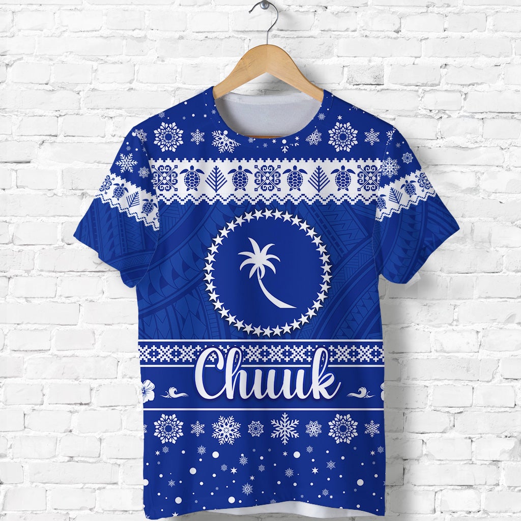 custom-personalised-fsm-chuuk-christmas-t-shirt-simple-style