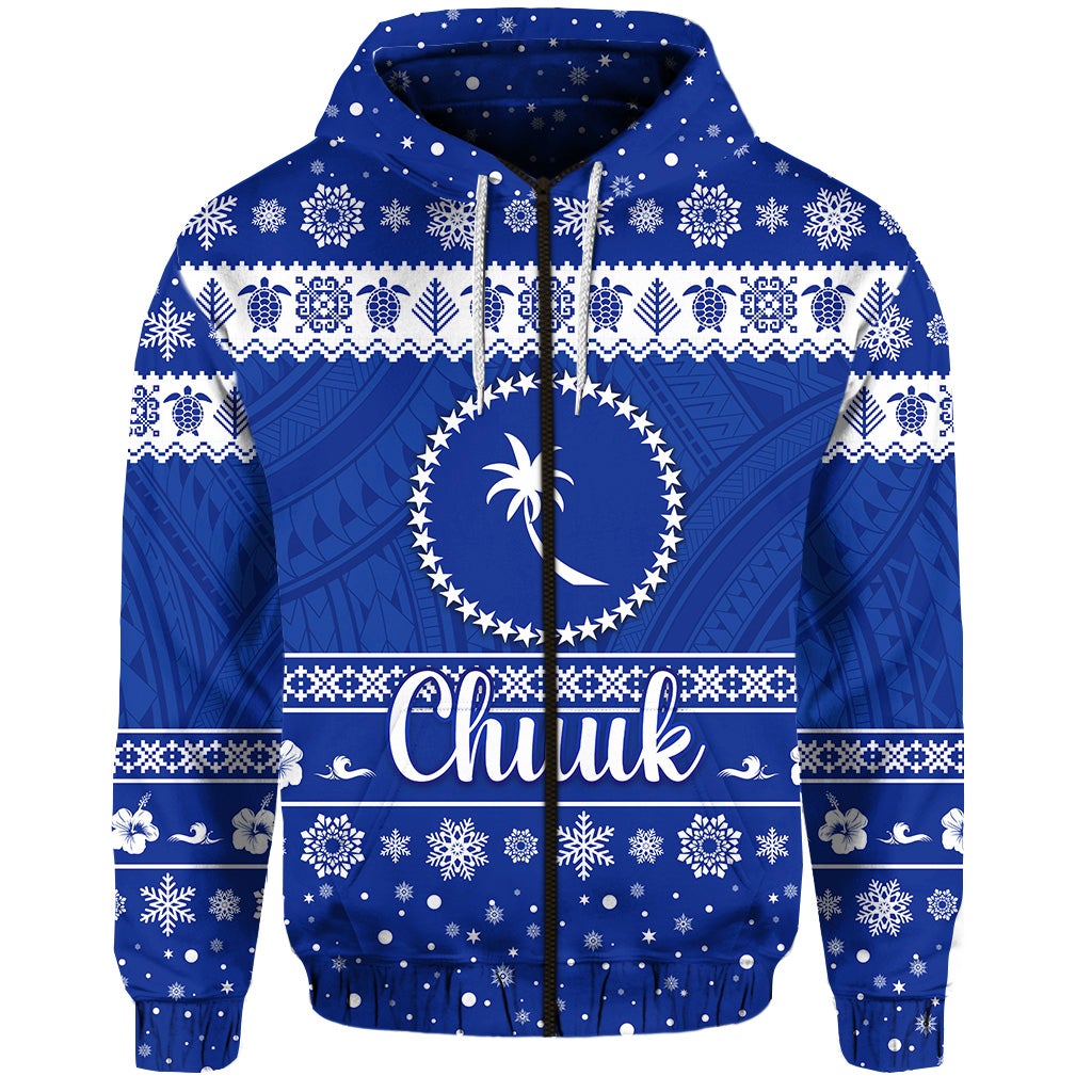 custom-personalised-fsm-chuuk-christmas-zip-hoodie-simple-style